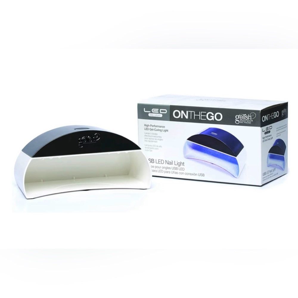 Gelish Led Gel Light With Nail Art Rhinestones&Nail Gem.